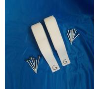 Easy Lines Midcourt Linea Di Fondo 4 Rotoli Campo In Terra Rossa-Bianco