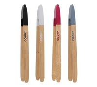 Easy Make CMKU6119 Pinza Magnetica, Bamboo, Marrone Bianco/Marrone Bordeaux/Marrone Nero, 4 x 1,50 x 24,50 cm
