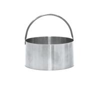 Easy Make Set di 3 Formine per Biscotti Rotonde in Acciaio Inossidabile, Argento