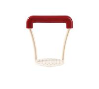 Easy-Mash Schiacciapatate, Schiacciapatate, Schiacciapatate manuale, per patate, patate dolci e altro ancora, utensile da cucina in plastica resistente (rosso)