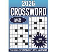 Easy Medium Crossword Puzzle Books For Adults: Fun and engaging easy-to-medium crossword puzzles for adults with clear layouts and large print - ... relaxation, and enjoyable daily challenge