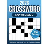 Easy Medium Crossword Puzzle Books For Adults: Large print crossword puzzles for adults with easy and medium difficulty levels - designed for mental stimulation, relaxation, and comfortable solving