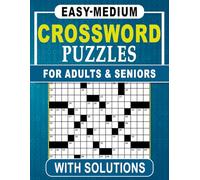 Easy-Medium Crossword Puzzles for Adults & Seniors: Balanced Clues and Enjoyable Solving Experience