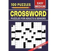 Easy-Medium Crossword Puzzles for Adults & Seniors: Simple, calming word challenges suited for relaxed practice