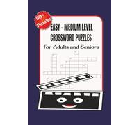 Easy - Medium level crossword Puzzles: 50+ with solutions | For Adults and Seniors | about entertainment, enjoyments, outdoors and more | 6X9 inches ... gift for vacation, Holidays and relaxation