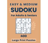 Easy & Medium Sudoku for Adults & Seniors | 400 Large Print Puzzles: Relaxing Sudoku for Comfortable Daily Brain Training