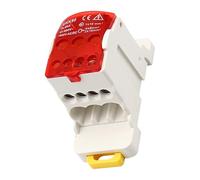 Easy Mount Junction Box 8 Channel Brass Connectors Sturdy Plastic Materials DIN Rails Compatible Electrical Splitters Industrial Electrical Connectors