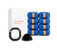 Easy Nappy - Ricariche Mangiapannolini Compatibile con Angelcare-Dress Up Compreso di Ghiera per il Riutilizzo del Cestello Contenitore e Sfera per la Facile Ricarica