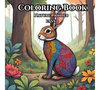 EASY NATURE COLORING BOOK: Relax and surrender thoughts for feeling ease while coloring