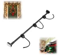Easy No Drill regolabile Garland Hanger per porta d'ingresso, s | Asta appendiabiti per ghirlande natalizie, supporto per ghirlande a pressione senza danni, espandibile per decorazioni