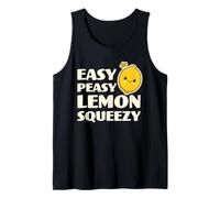 Easy Peasy Lemon Squeezy Carino Adorabile Kawaii Lemon Food Pun Canotta