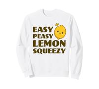 Easy Peasy Lemon Squeezy Carino Adorabile Kawaii Lemon Food Pun Felpa