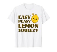 Easy Peasy Lemon Squeezy Carino Adorabile Kawaii Lemon Food Pun Maglietta
