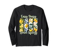 Easy Peasy Lemon Squeezy, grazioso design estivo Maglia a Manica