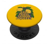 Easy Peasy Lemon Squeezy retrò agrumato umorismo design estivo PopSockets PopGrip Adesivo