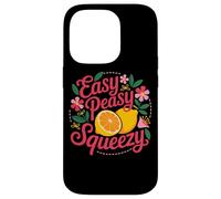 Easy Peasy Squeezy Floreale Limone Agrumi Custodia per iPhone 14 Pro