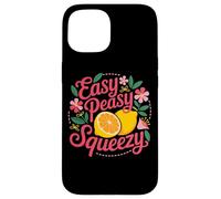 Easy Peasy Squeezy Floreale Limone Agrumi Custodia per iPhone 15