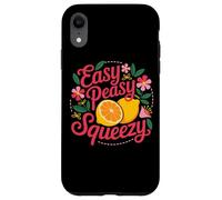 Easy Peasy Squeezy Floreale Limone Agrumi Custodia per iPhone XR