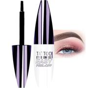Easy Peel-Off Eyebrow Gel- Waterproof & Sweatproof,Tattoo Eyebrow Gel Easy Peel-Off, Waterproof Easy Peel off Eyebrow G-el, For All Skin Types (#3 Black)