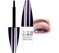 Easy Peel-Off Eyebrow Gel- Waterproof & Sweatproof,Tattoo Eyebrow Gel Easy Peel-Off, Waterproof Easy Peel off Eyebrow G-el, For All Skin Types (#2 Light Brown)