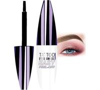 Easy Peel-Off Eyebrow Gel- Waterproof & Sweatproof,Tattoo Eyebrow Gel Easy Peel-Off, Waterproof Easy Peel off Eyebrow G-el, For All Skin Types (#1 Dark Brown)