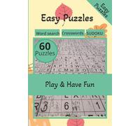 Easy Puzzles: Word Search, Crosswords, Sudoku