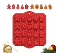 Easy Release DIY Funny Making Holiday Silicone Molds 20-Grid Food Grade | Candy Molds Christmas Decorations For Jelly Cupcake Farmhouse Party Festival Treat Home Restaurant