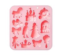 Easy Releases Princess Shape Silicone per Creative, B | Robusto silicone con motivo principessa, ideale per fare sapone e fare il forno, adatto per la cottura