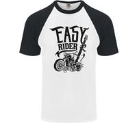 Easy Rider Maglietta Baseball S/S Per Uomo Motociclista