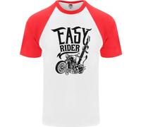 Easy Rider Maglietta Baseball S/S Per Uomo Motociclista