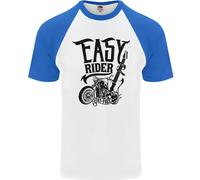 Easy Rider Maglietta Baseball S/S Per Uomo Motociclista