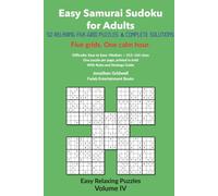Easy Samurai Sudoku for Adults: 50 Relaxing Five-Grid Puzzles with Complete Solution