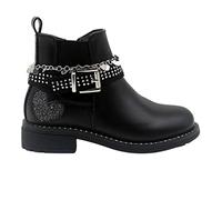 Easy Shoes Stivaletto Love Details nero con cinturino (numeric_26)