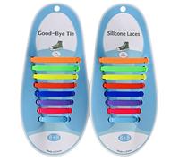 EASY SILICONE RUBBER LACE ADULT CHILD ADAPTABLE HANGING SYSTEM ELASTIC BASKET SHOES EASY AND WATERPROOF FOR ALL TYPES OF SHOES Ideale per bambini ma anche per adulti Multicolore