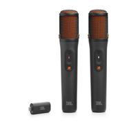 JBL EasySing Mics, 2 microfoni karaoke wireless con AI e rimozione vocale in tempo reale e dongle PartyBox USB-C, nero