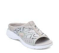 Easy Spirit Traciee2, Sandali Bassi Donna, Argento, 42.5 EU