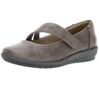 Easy Spirit Womens Aranza Closed Toe Mary Jane Flats, Dark Taupe, Size 9.0