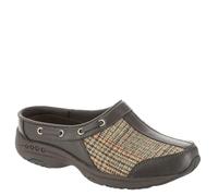 Easy Spirit Zoccolo Travelport79 da donna, Plaid Marrone Scuro Multi, 38.5 EU