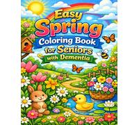 Easy Spring Coloring Book for Seniors with Dementia