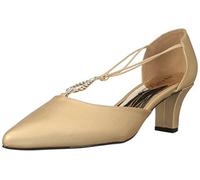 Easy Street Moonlight, Pompa per Abito Donna, Raso Oro, 8.5 X-Wide
