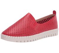 Easy Street Women's Athleisure Sneaker, Red, 6.5
