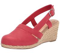 Easy Street Women's Stargaze Wedge Sandal, Red, 9