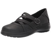 Easy Street Women's Wise Ballet Flat Mary Jane, Black/Gore, 8 Wide