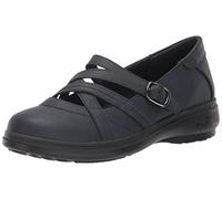 Easy Street Women's Wise Ballet Flat Mary Jane, Navy/Gore, 11