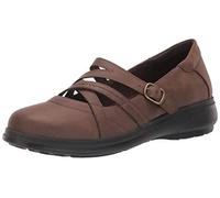 Easy Street Women's Wise Ballet Flat Mary Jane, Tan/Gore, 6