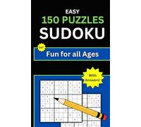 Easy Sudoku, 150 Puzzles with Answers-5x8 inches: Travel Size Puzzle Book for all Ages