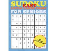Easy Sudoku Extra large For Seniors: 150 Easy Puzzles for Seniors, 1 Per Page Large Print Design with Solutions for Relaxation and Brain Health.