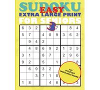 Easy Sudoku Extra large For Seniors 3: 150 Easy Puzzles for Seniors, 1 Per Page Large Print Design with Solutions for Relaxation and Brain Health.