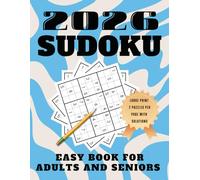 Easy Sudoku For Adults And Seniors: 200 Large Print puzzles inside With 2 Grids per page, Hint to help players, Full solution included, Exercise for brain, Mind relaxing