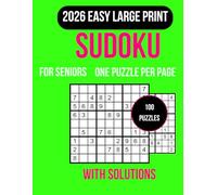Easy Sudoku for Seniors: 100 Large print sudoku puzzles with clear grids and full solutions designed for relaxation and focus Perfect for beginners ... brain training and calming entertainment